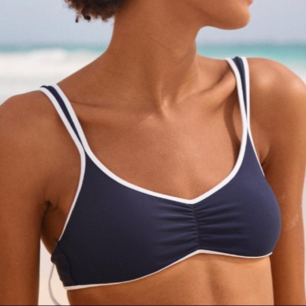 Aerie navy bikini top